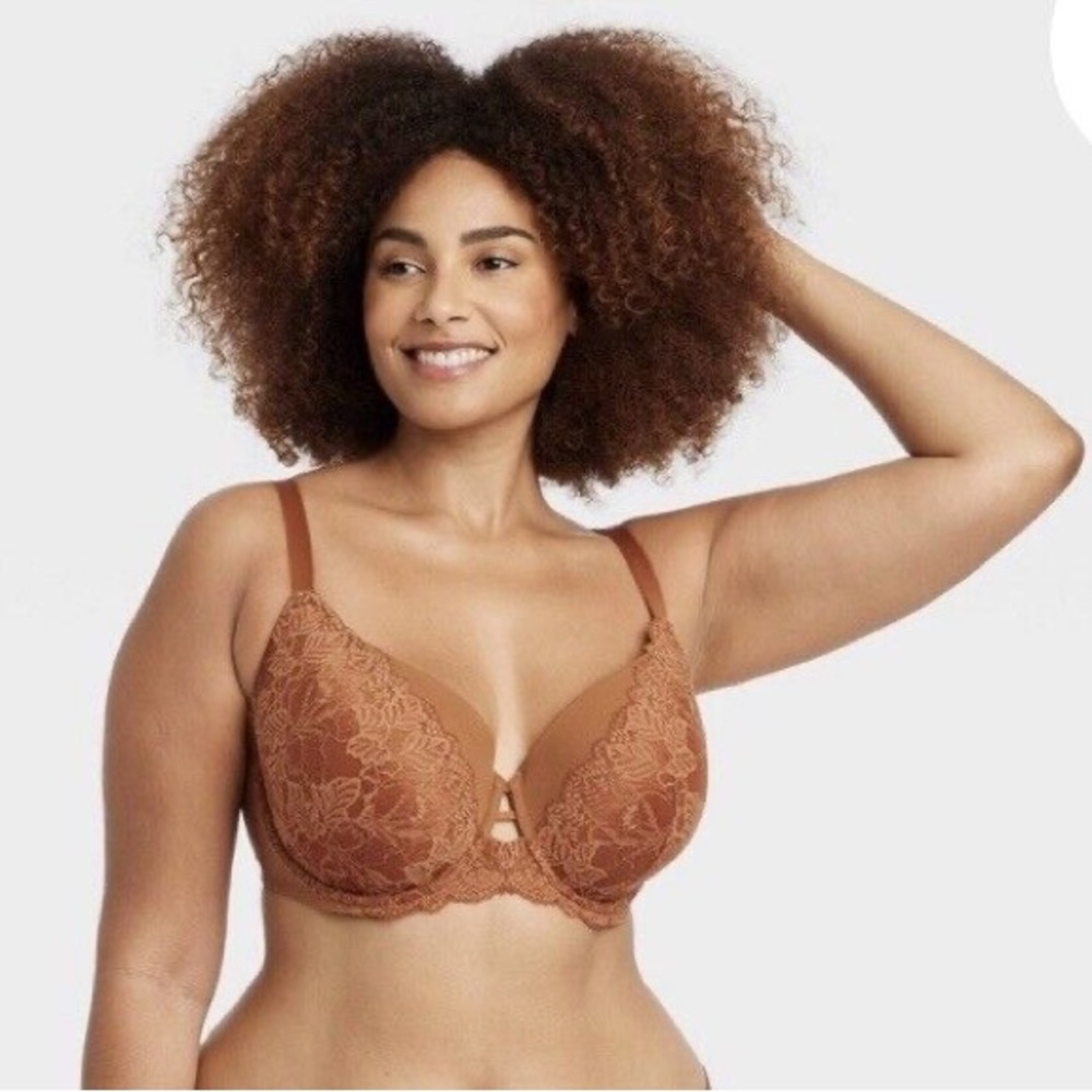 NWT Auden Lace Lightly Lined Balconette Coverage Underwire Bra